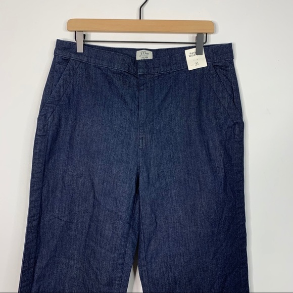 J. Crew Rayner Wide Leg Trouser Denim Jeans 31 - Picture 2 of 9